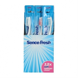Sencefresh Zahnbürste 12er Karton Soft Comfort Clean (1 Karton mit 12 Stück)