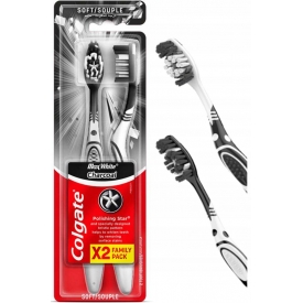Colgate Colgate Zahnbürste Max White Charcoal soft 2er