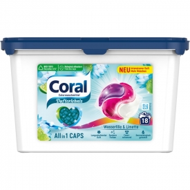 Coral Waschmittel Color All in1 Caps WasserlilieLimette