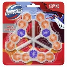Domestos Power 5 WC Stein Dragon Edition Wild Passion 3x50g