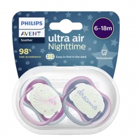 Philips Avent Ultra air Schnuller Nighttime 6-18 Monate Philips Avent Ultra air Schnuller Nighttime 6-18 Monate