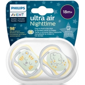 Philips Schnuller ultra air Nighttime Neutral 18m+
