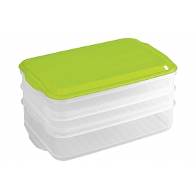 Sistema Lunchbox Snack Attack Duo to go 975 ml 19,7x15,8x6cm farbig sortiert