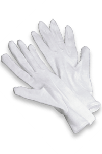 IKOS Kosmetik  Baumwollhandschuhe, weiß, 1 Paar